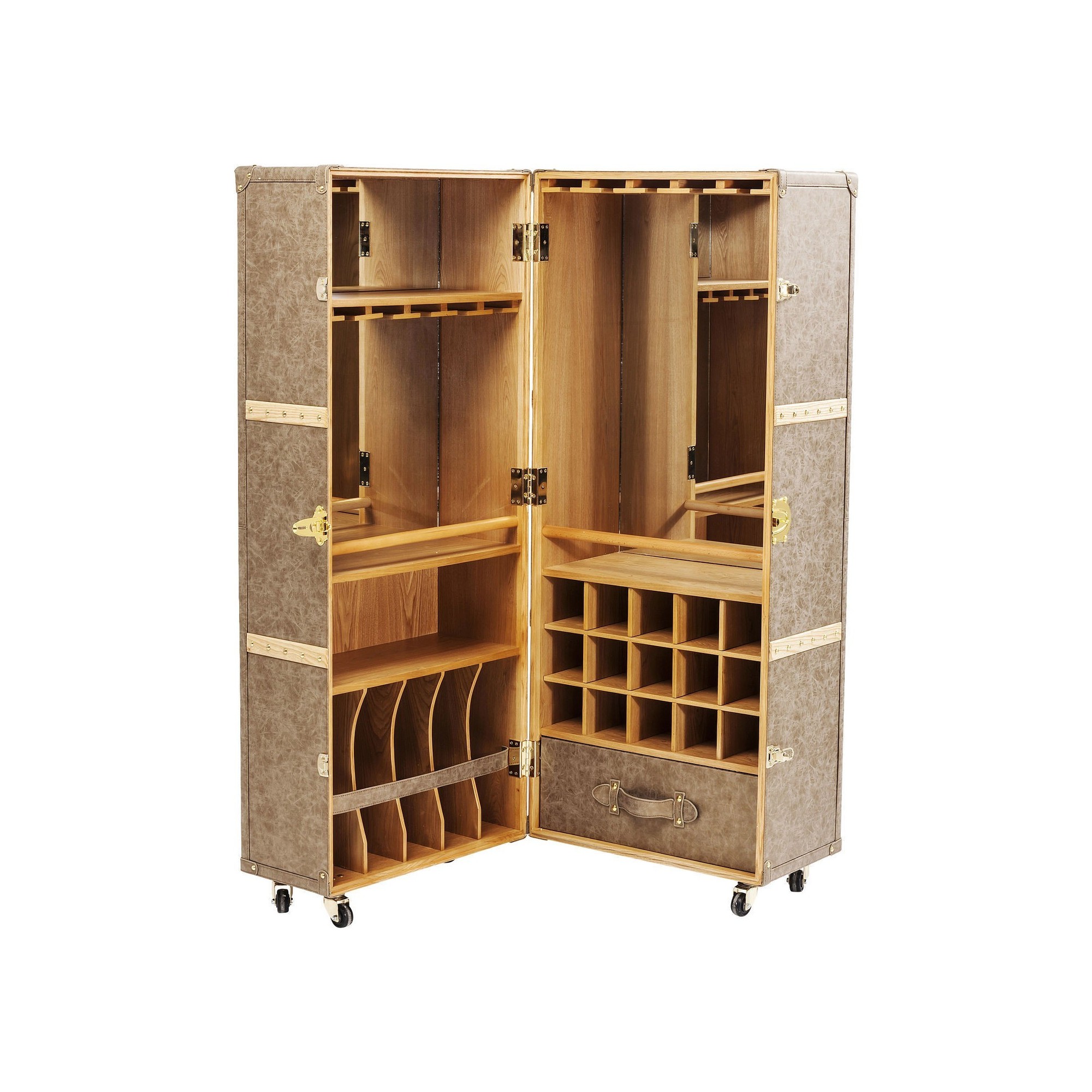 Wardrobe Trunk Bar West Coast Kare Design