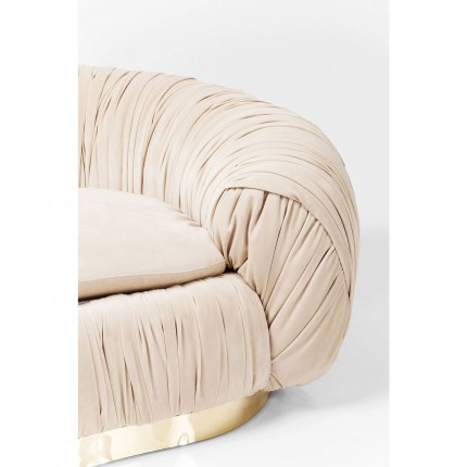 Sofa Perugia 2-Seater velvet cream Kare Design