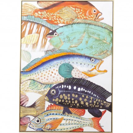 Picture Touched Fish Meeting Two 100x70cm Kare Design