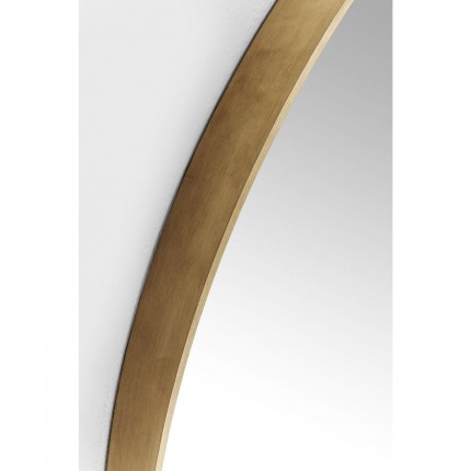 Wall Mirror Curve Round Ø100cm brass Kare Design