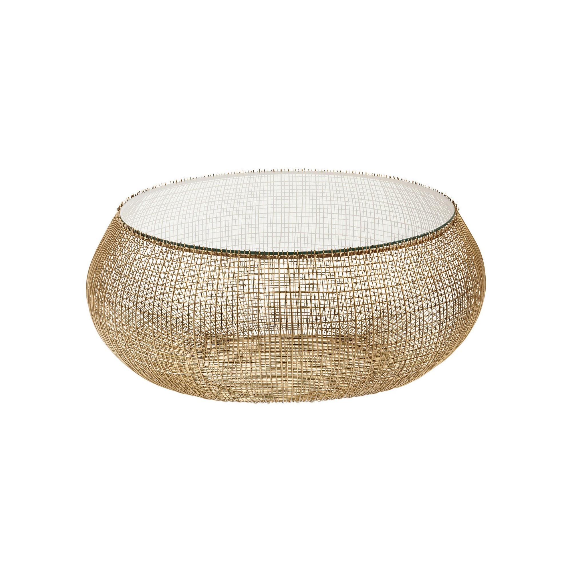 Coffee Table Cesta Gold Kare Design