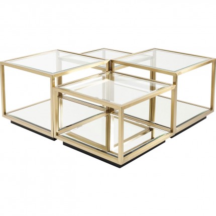 Coffee Table Luigi gold (4/Set) Kare Design