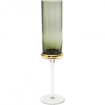 Champagne Glass Innocent Smoke (4/Set) Kare Design