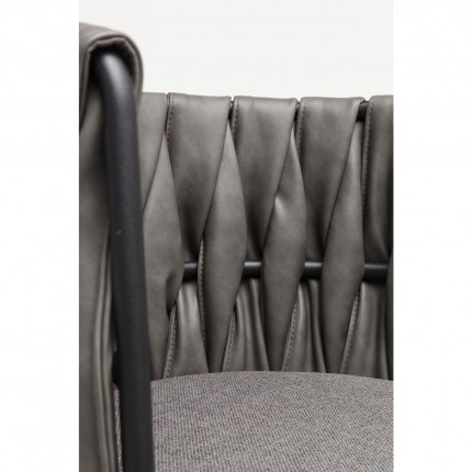 Chair with armrests Cheerio grey Kare Design