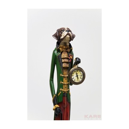 Floor Clock Gentleman dog 138cm Kare Design