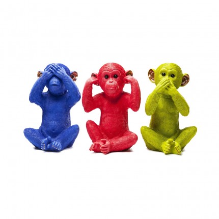 Spaarpot Monkey Mizaru Blauw Kare Design