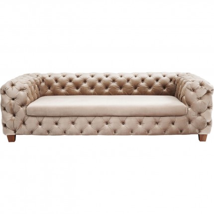 Sofa Desire 3-Seater velvet cream Kare Design