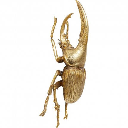 Wanddecoratie Herkules Beetle goud Kare Design