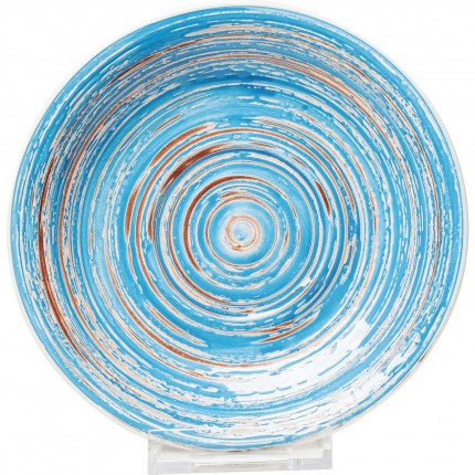 Borden Swirl Ø19cm blauw (4/set) Kare Design