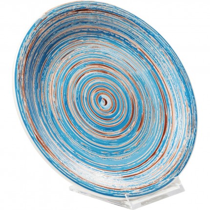 Borden Swirl Ø19cm blauw (4/set) Kare Design