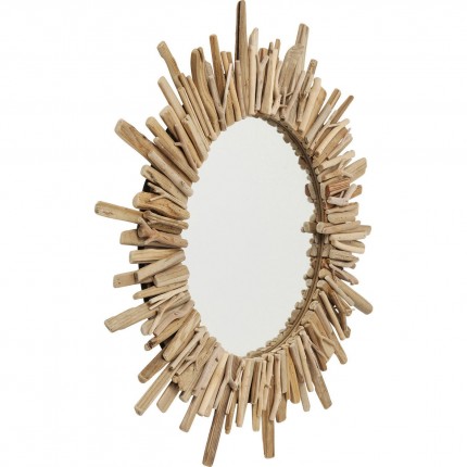 Wall Mirror Legno Ø82cm Kare Design