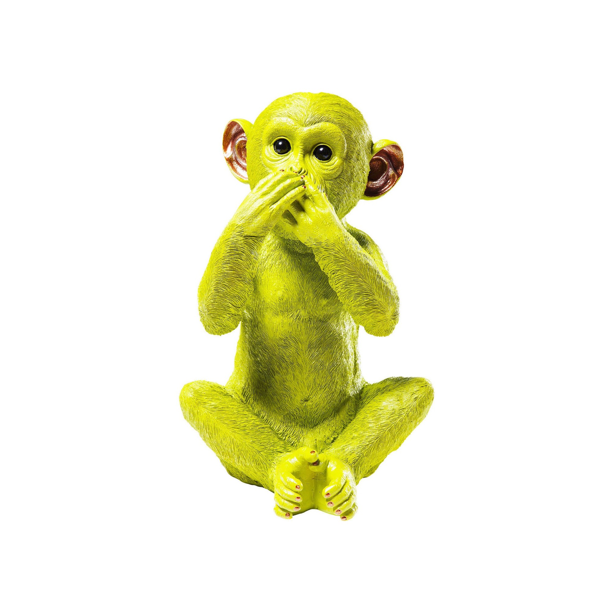 Money Box Monkey Iwazaru Lime Kare Design