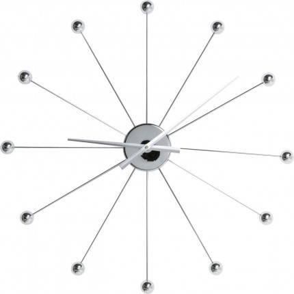 Wall Clock Like Umbrella Balls Chrome Kare Design