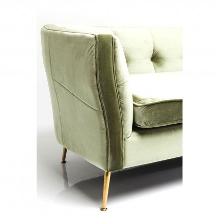 Sofa Rimini 2-Zits fluweel groen Kare Design