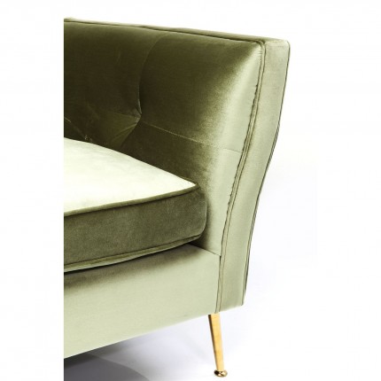 Sofa Rimini 2-Zits fluweel groen Kare Design