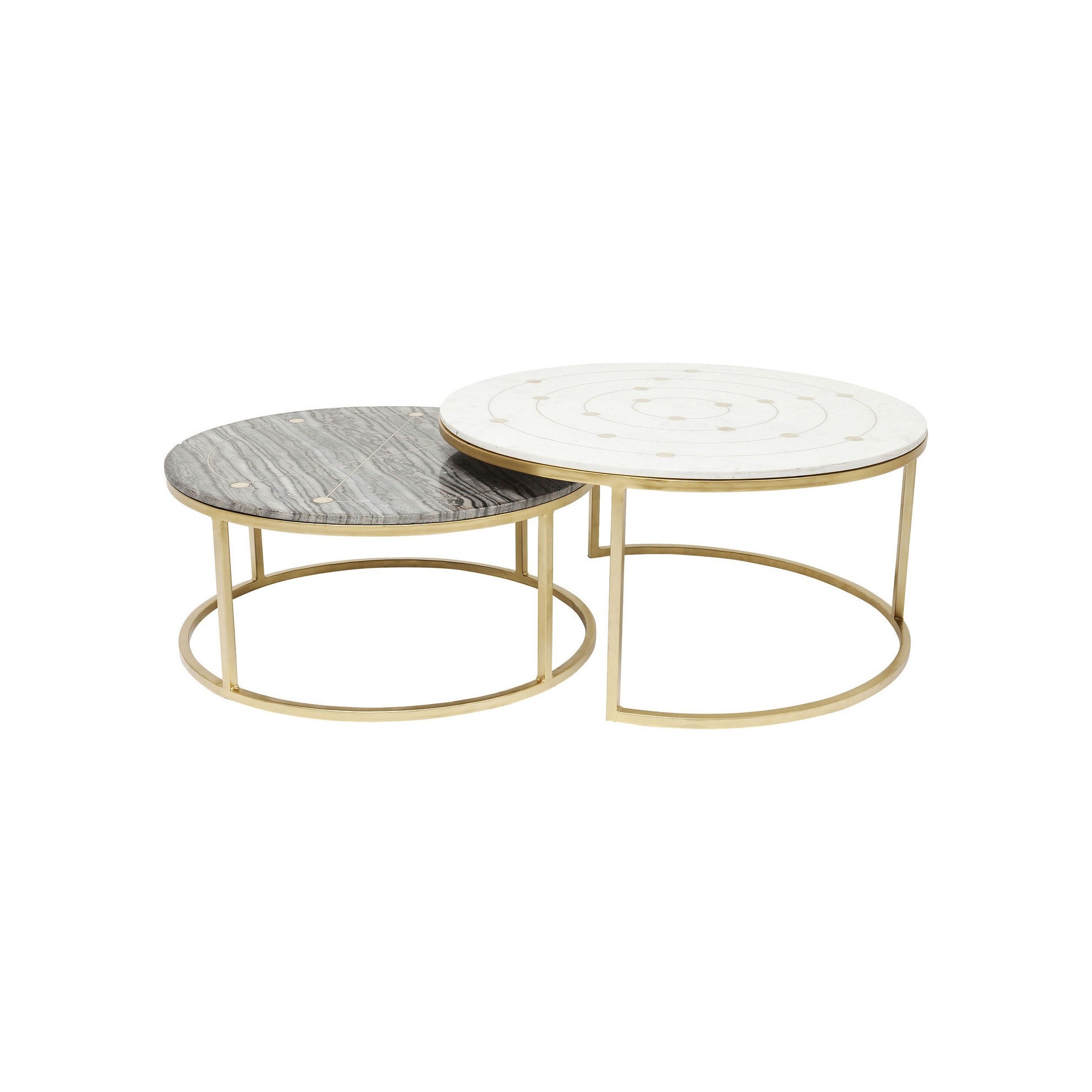 Tables d'appoint Mystic rond set de 2 Kare Design