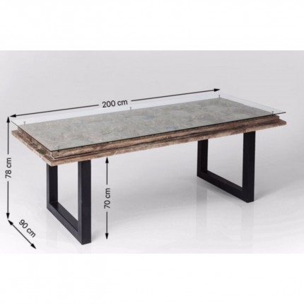 Eettafel Kalif 200x90cm Kare Design