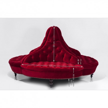 Sofa Boudoir red Kare Design