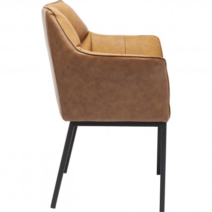 Chair with armrests Thinktank Brown Kare Design