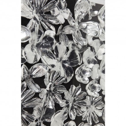 Deco Frame Silver Flower 100x100cm Kare Design