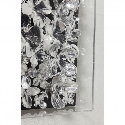 Decoratief frame Silver Flower 100x100cm Kare Design