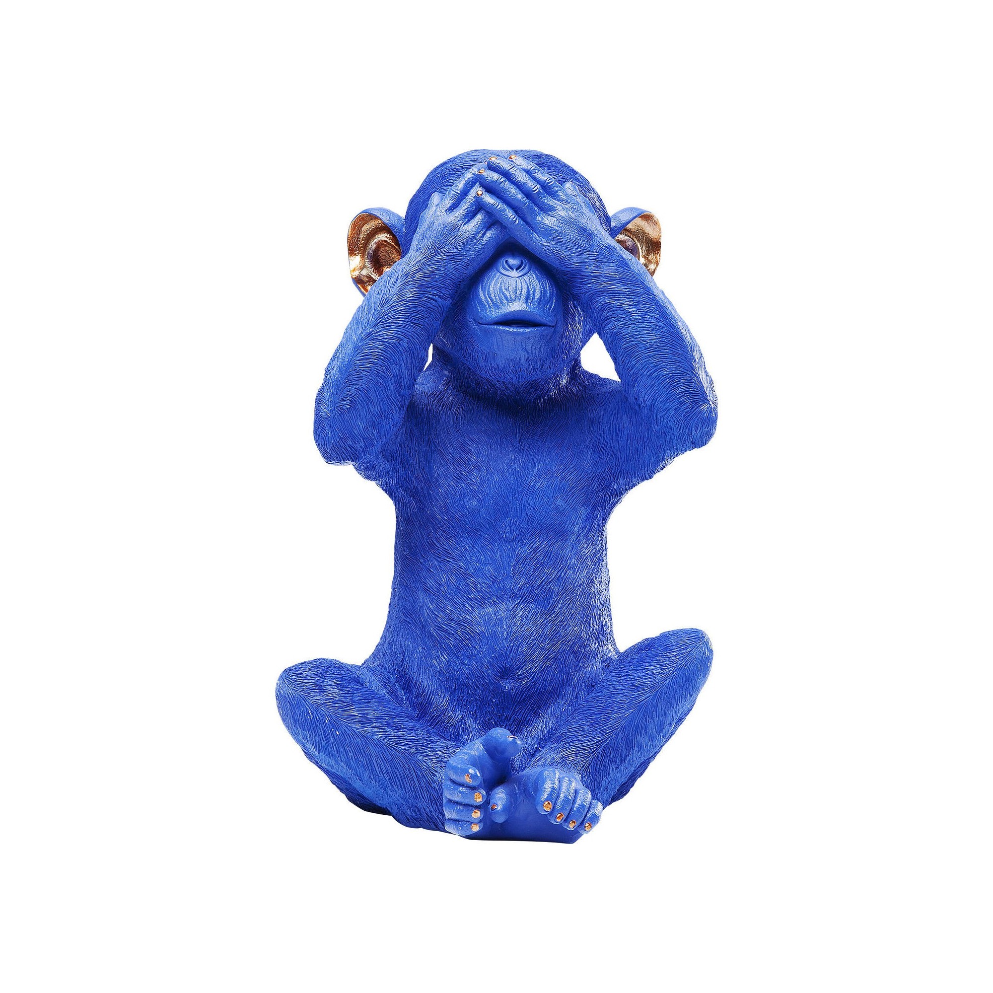 Tirelire Monkey Mizaru bleue Kare Design