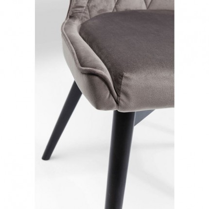 Chair Marshall velvet grey Kare Design