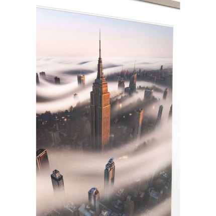 Ingelijste foto New York storm 90x100cm Kare Design