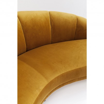 Sofa Dschinn 3-Zits fluweel oker Kare Design