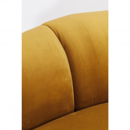 Sofa Dschinn 3-Zits fluweel oker Kare Design