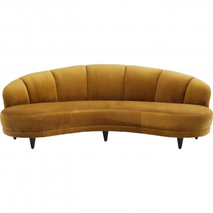 Sofa Dschinn 3-Zits fluweel oker Kare Design