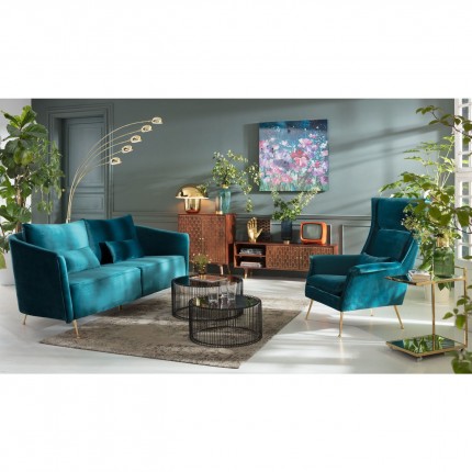 Sofa Vegas Forever 3-Seater Bluegreen Kare Design