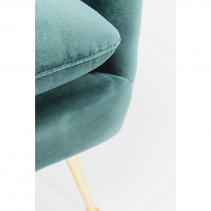 Fauteuil Vegas Forever blauwgroen Kare Design