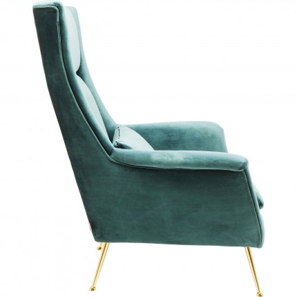 Fauteuil Vegas Forever blauwgroen Kare Design