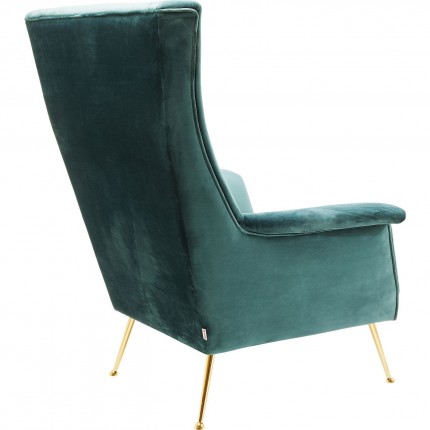 Fauteuil Vegas Forever blauwgroen Kare Design