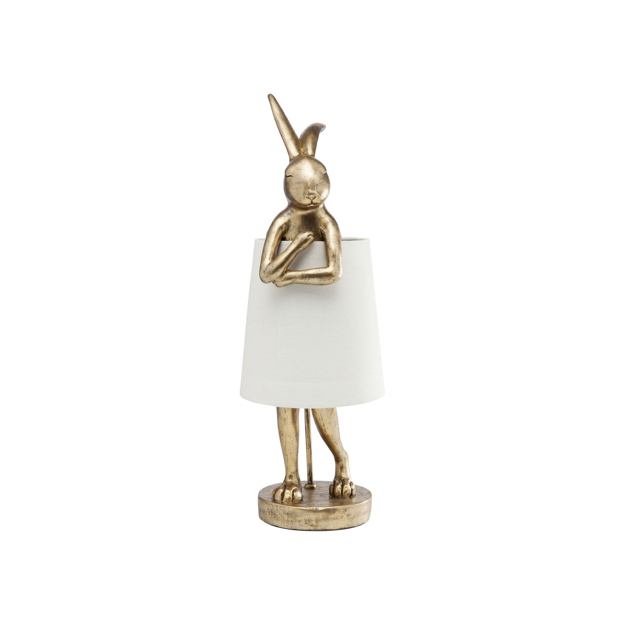 Table Lamp Animal Rabbit Gold Kare Design