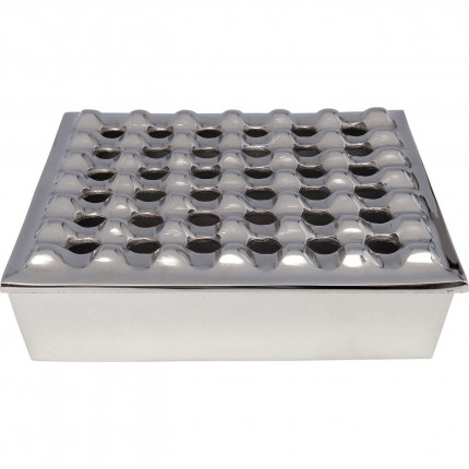 Asbak Soho Square Zilver 25x25cm Kare Design