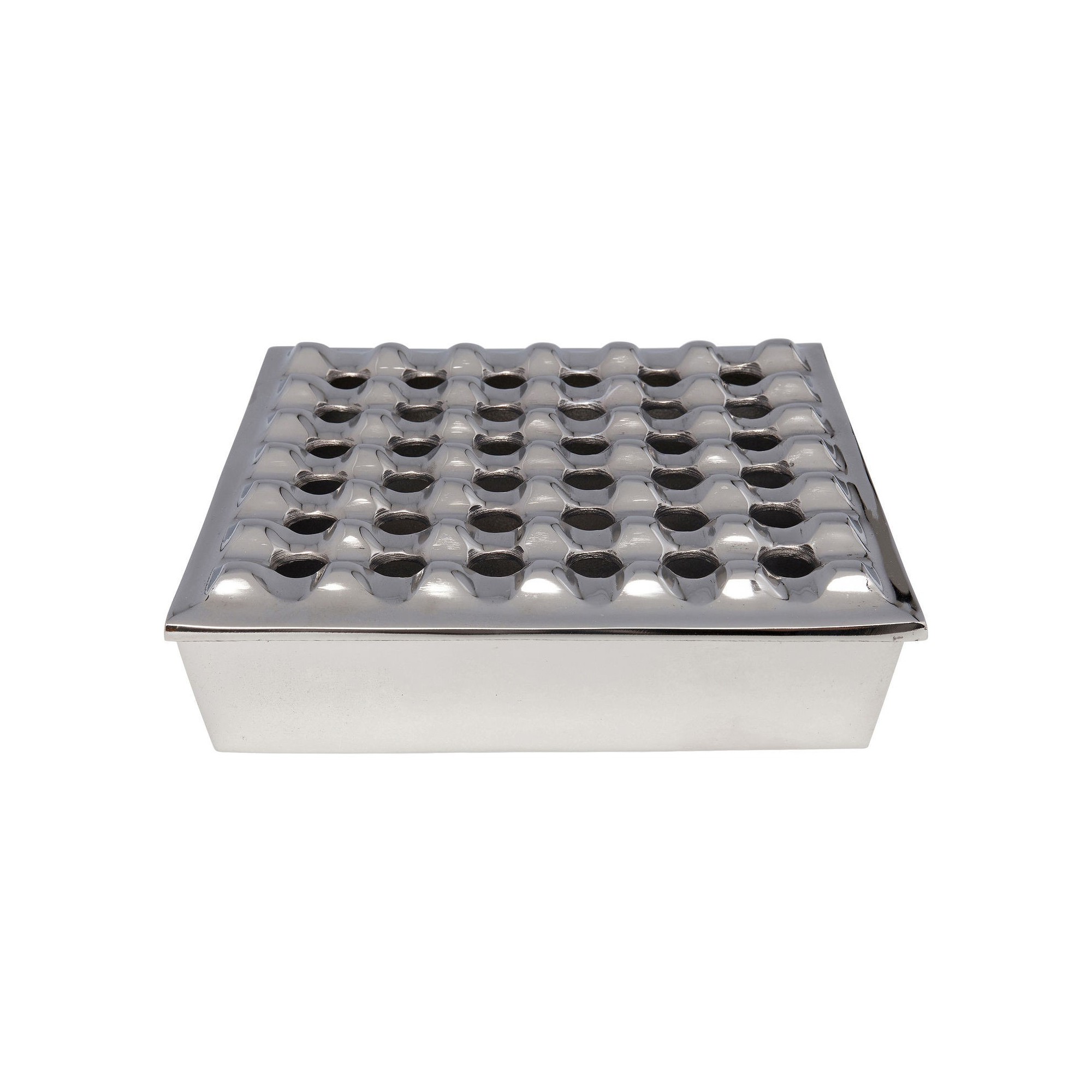 Ashtray Soho Square Silver 25x25cm Kare Design