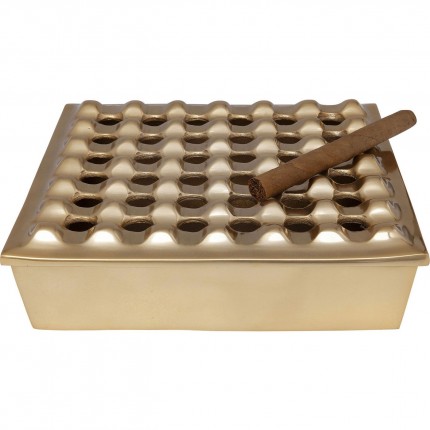 Ashtray Soho Square Brass 25x25cm Kare Design