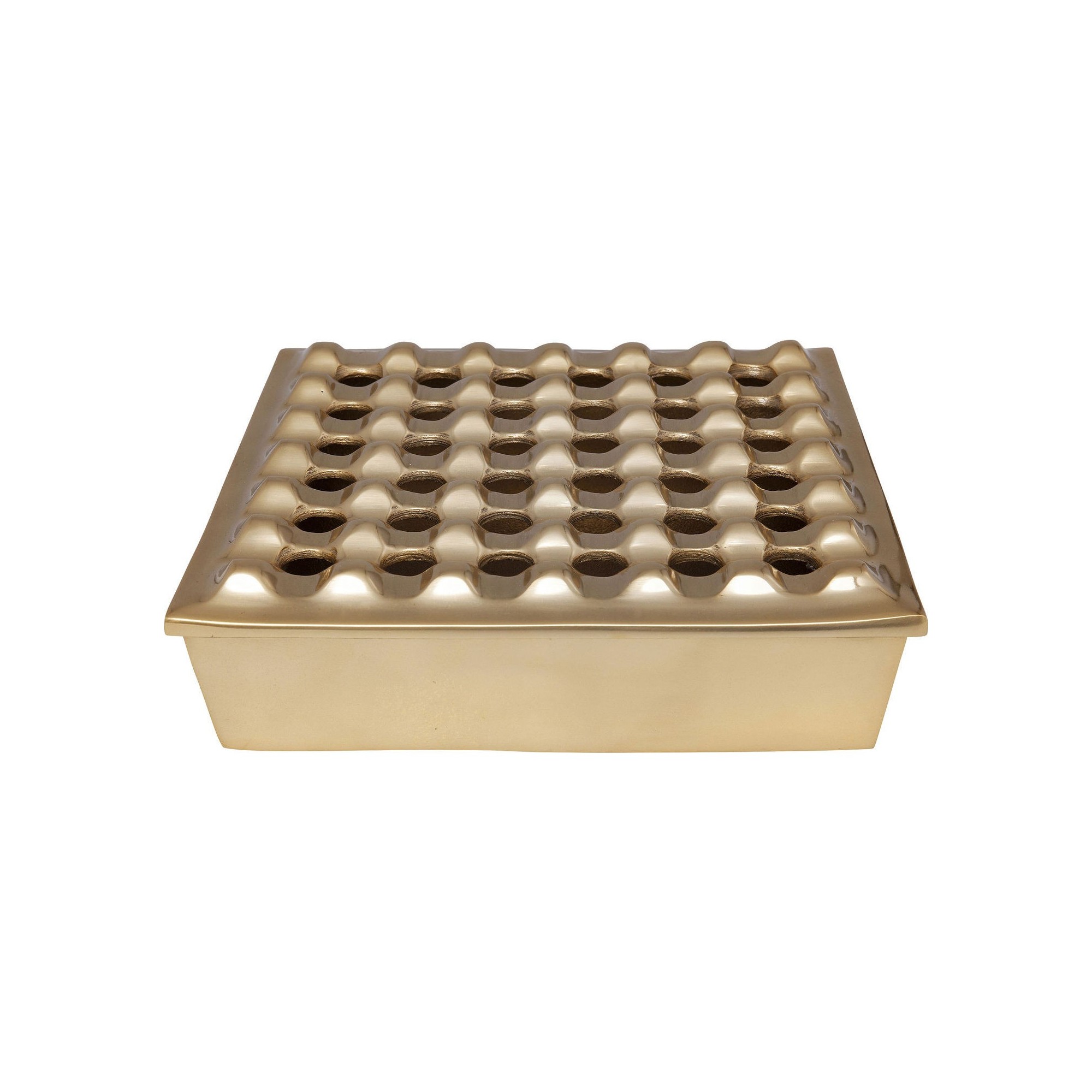 Ashtray Soho Square Brass 25x25cm Kare Design