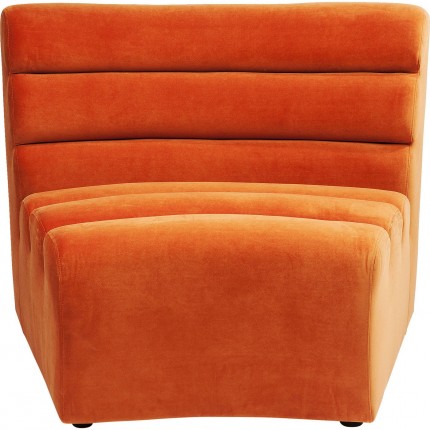 Sofa Element Wave fluweel orange Kare Design