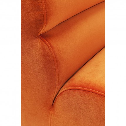 Sofa Element Wave fluweel orange Kare Design