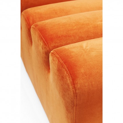 Sofa Element Wave fluweel orange Kare Design