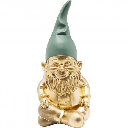 Deco gnome Sitting gold Kare Design