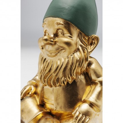 Deco gnome Sitting gold Kare Design