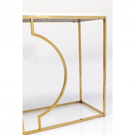 Console Miami Loft wit en goud 120x35cm Kare Design