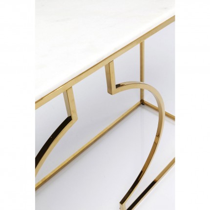 Console Miami Loft wit en goud 120x35cm Kare Design