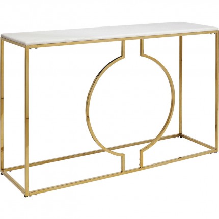 Console Miami Loft wit en goud 120x35cm Kare Design