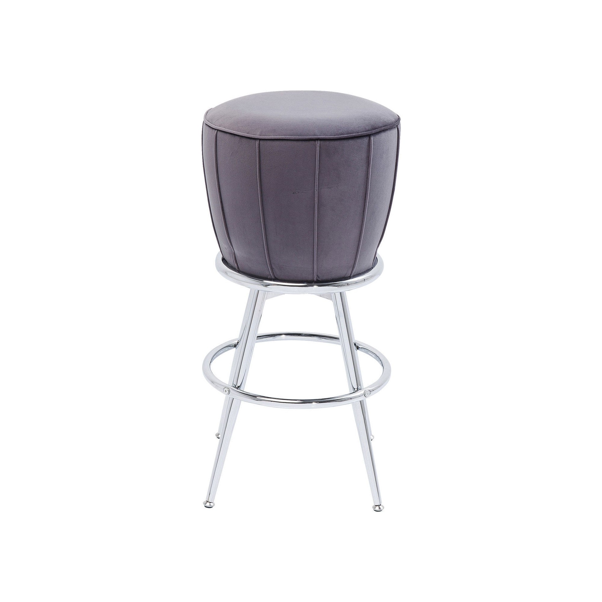 Tabouret de bar After Work velours gris Kare Design