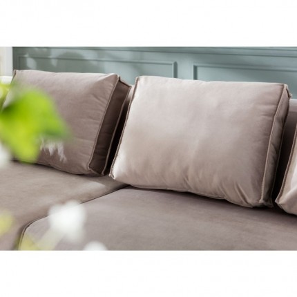 Sofa Infinity Velvet Taupe Left Kare Design